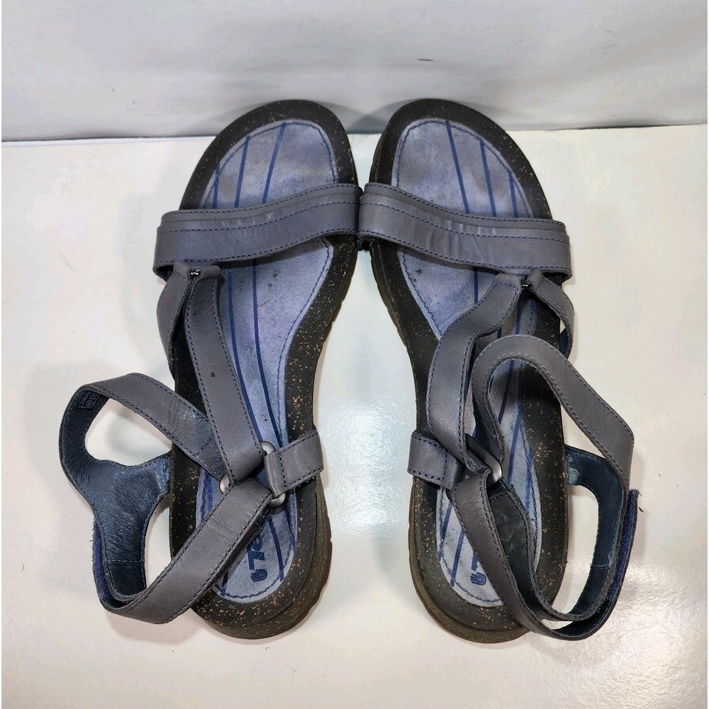 Teva Cabrillo Leather Ankle Strap Sandals Womens 10 Gray Comfort Walking - Picture 11 of 11